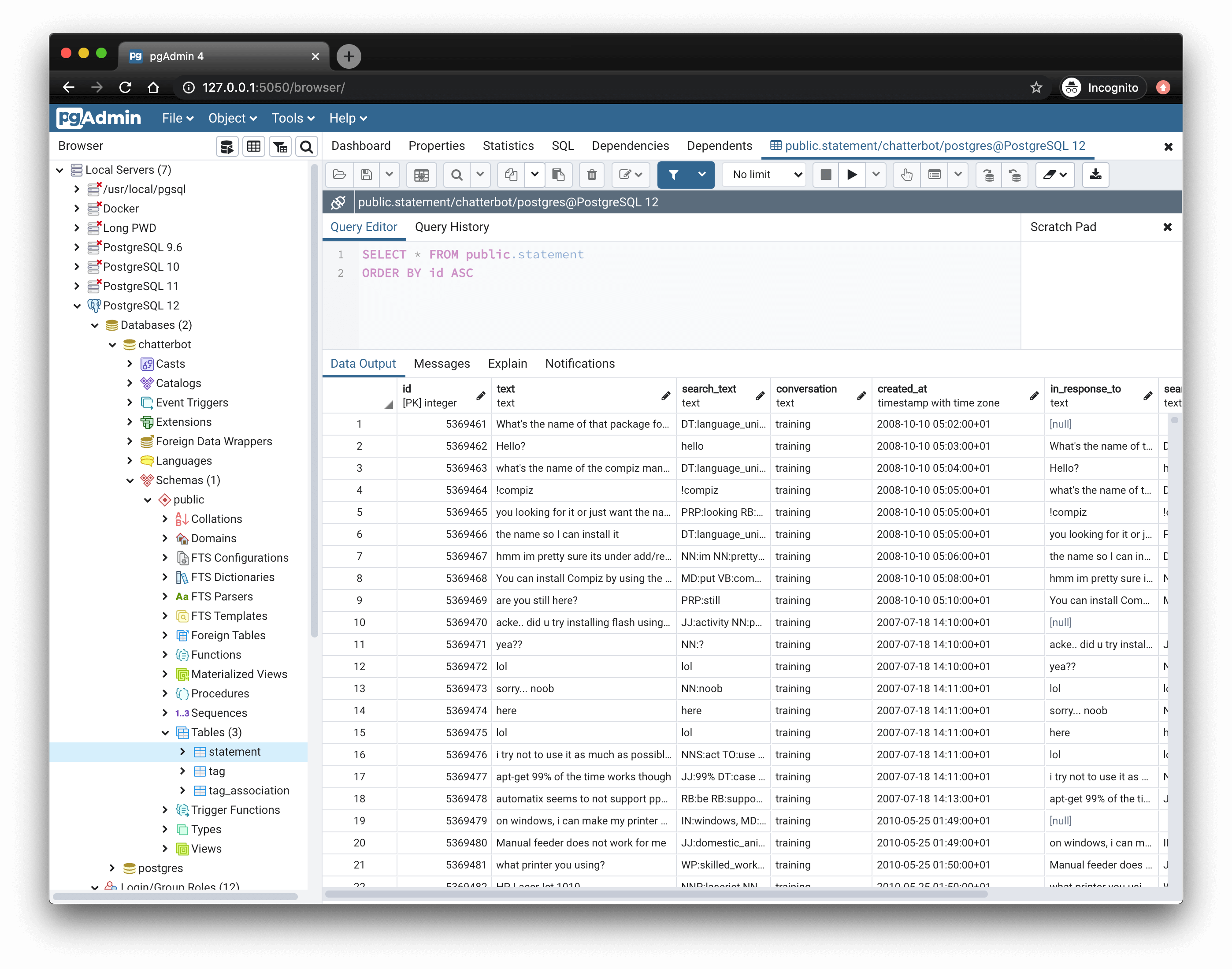 Query tool & data editor