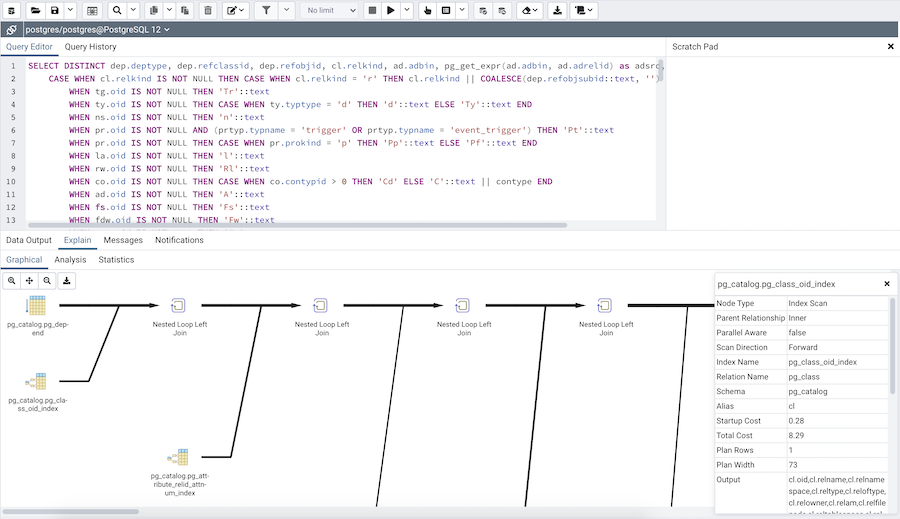 pgadmin 4 query format