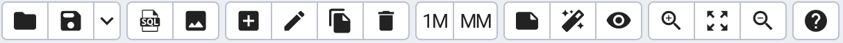 ERD tool toolbar