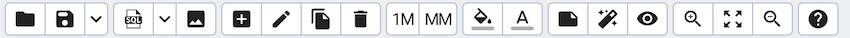 ERD tool toolbar
